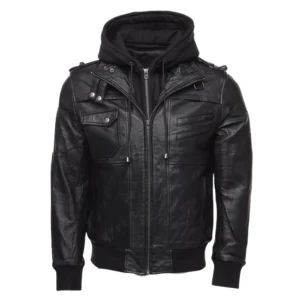 Midnight Edge Black Leather Jacket