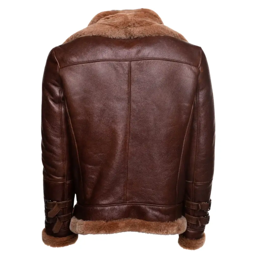 Vintage Brown Aviator Jacket - Image 3