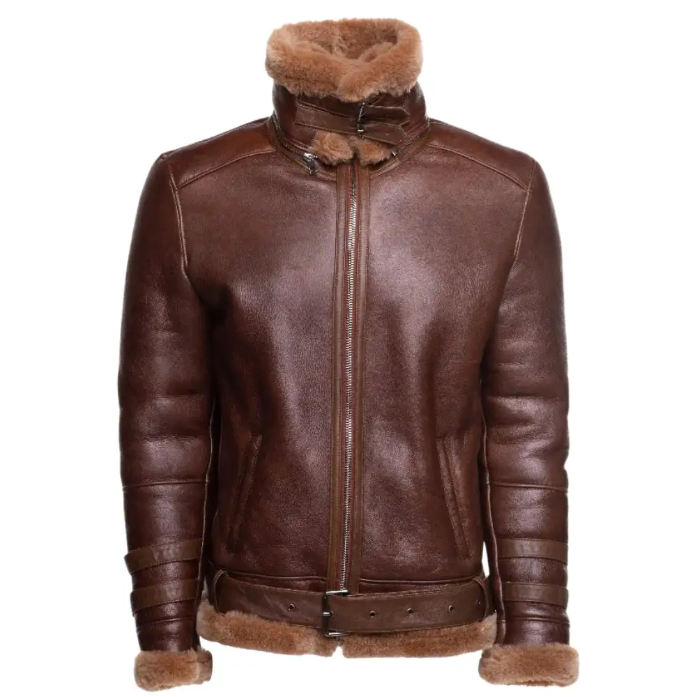 Vintage Brown Aviator Jacket - Image 2